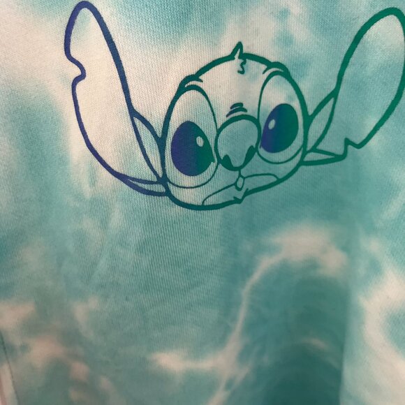 Disney Parks Plus-Size Stitch Hello Universe Tie-Dye Hoodie 2x - Picture 4 of 11